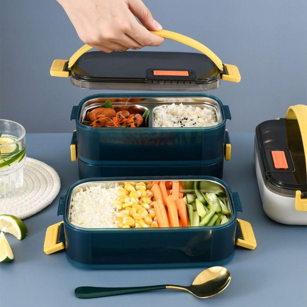 Solighter Lunch Box Microwave Siswa Pekerja Kantor Wadah Bekal Anti Bocor