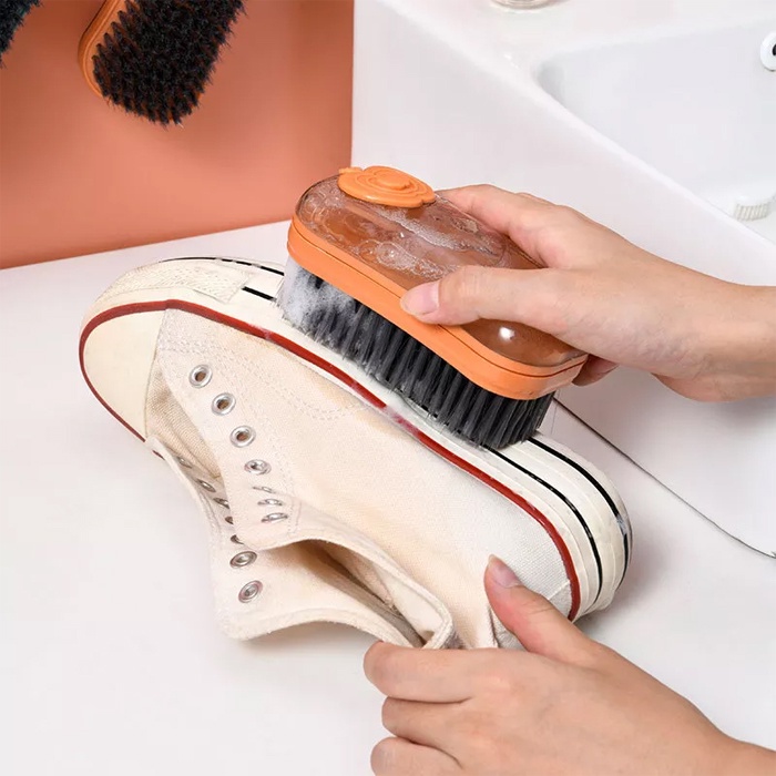 Sikat Cuci Baju Sepatu Lantai Sikat Pembersih Bulu Dispenser Sabun Cair