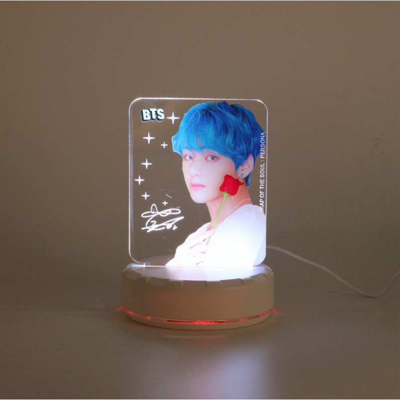 Kpop Bts Lampu Meja Led Warna-Warni