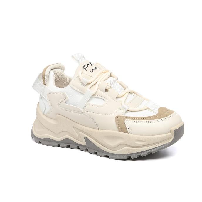 PVN Jungkook Sepatu Sneakers Wanita Sport Shoes Krem 129