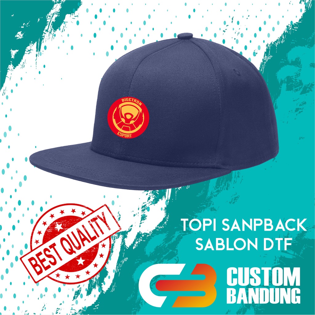 Topi Snapback BIGETRON ESPORT Pria Wanita Topi Cap Bisa Tulis Nama Bisa COD Original High Premium Quality