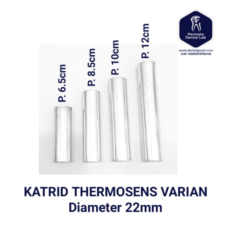 Katrid Dental Tabung Injection Tabung Gigi Palsu Type 22mm Thermosens Biotone termosen