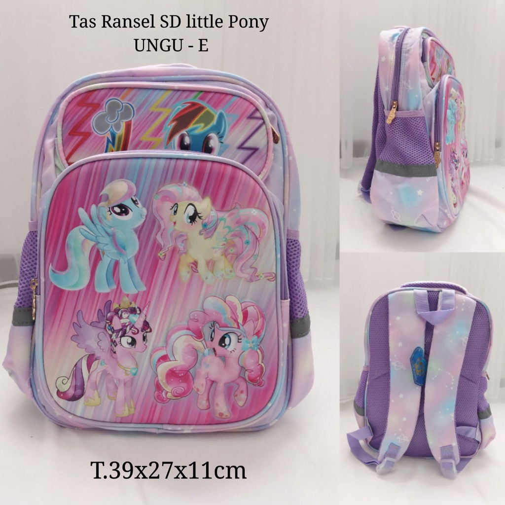 Tas Ransel Anak Perempuan SD Unicorn &amp; Pony Kualitas Premium