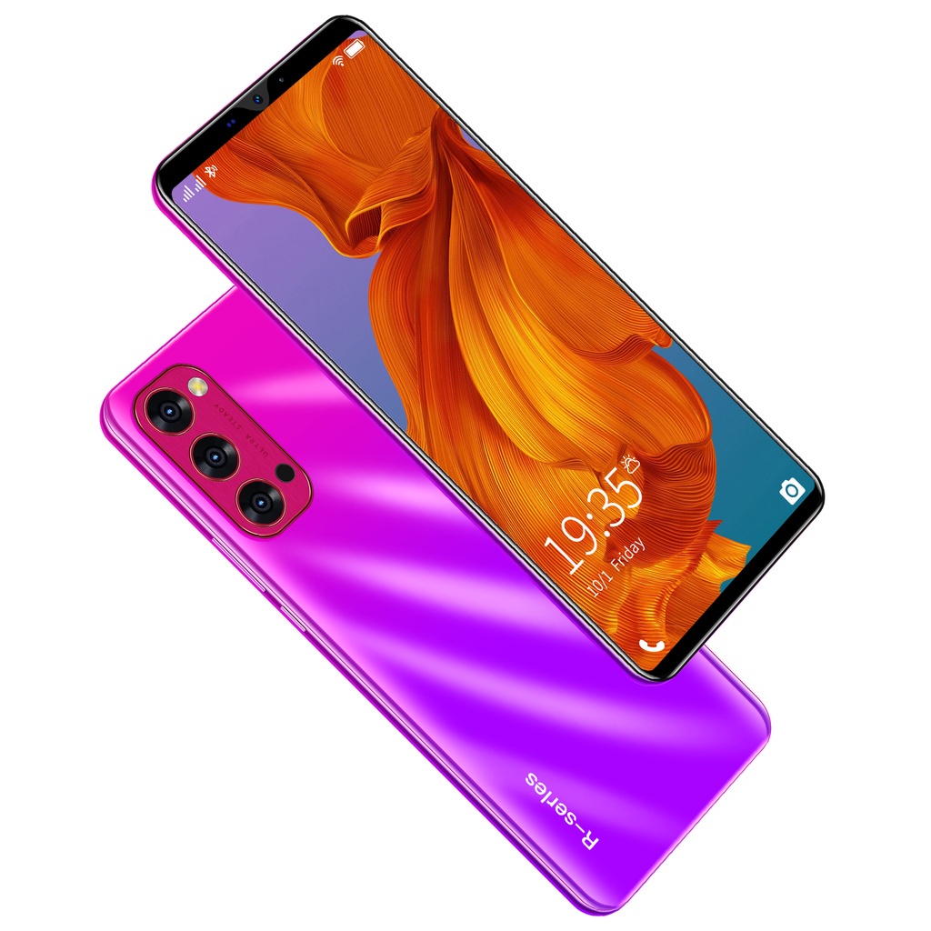 5G【COD+FLASH SALE】HP 0PP0 Reno6 PRO 6.53inch RAM 6/128GB Handphone hp murah baru Ponsel Pintar Android 10.0 Mobile Phones Reno5 Pro Reno4-Purple 5.0