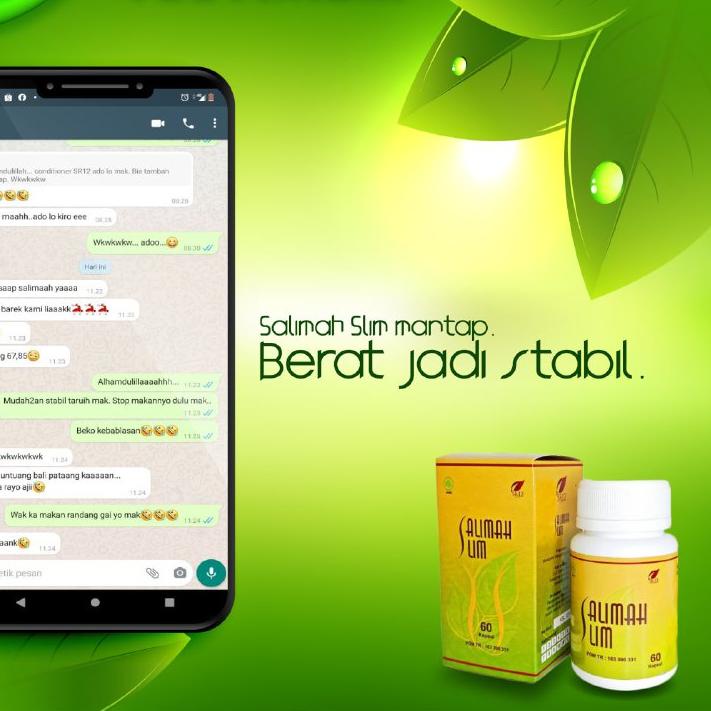 

9.9 SALE Salimah Slim SR12 Obat Diet Pelangsing Mampu Menurunkan Berat Badan Aman Berbahan Herbal BPOM !!