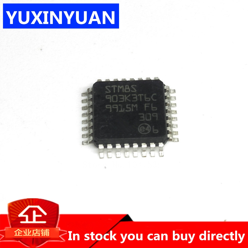 10pcs/lot STM8S903K3T6C STM8S903 8S903 QFP IC MCU 8BIT 8KB FLASH 32LQFP Merayakan Hajatan