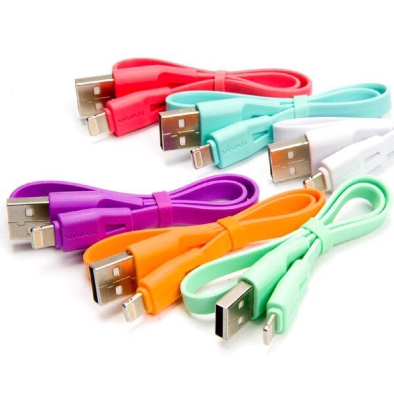 Vivan CCL30 30cm Lighting Data Cable Toples for iPhone 5/5S/6/6S Color - per 1 pcs