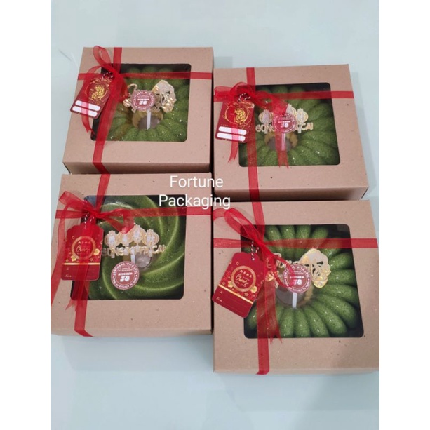 

RB (Isi 10 pcs) Dus Kraft 16x16x7 Laminasi Kokoh Bagus untuk Pudding dan Aneka Kue