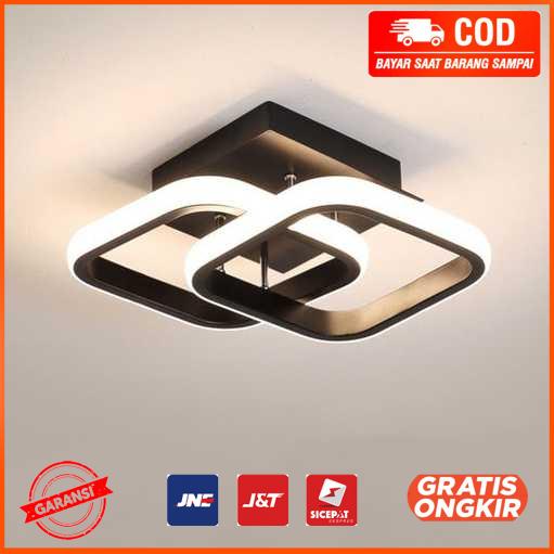 Lampu LED Plafon Ceiling Light Tri-color 22W 24x20cm KG8021