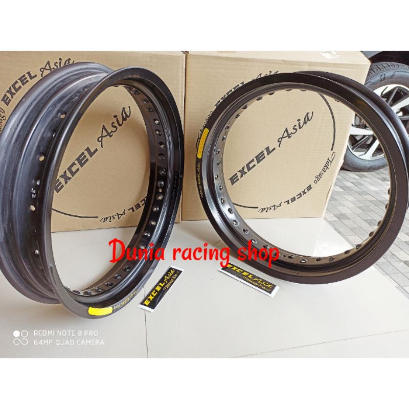 Velg Takasago Excel Asia 300 350 17 Sepasang 2 velg Hitam Original EXCEL ASIA