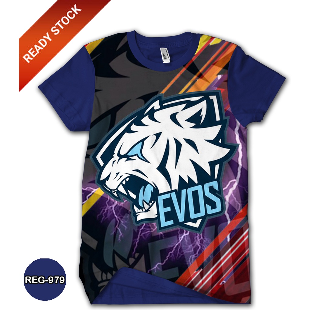 Kaos EVOS Esports Baju Anak Game 3D Murah Meriah #REG-979