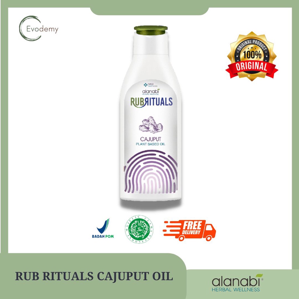 ALANABI Rub Rituals Pain Relief Cajuput 100ml / Minyak Balur Herbal Alanabi / Minyak Gosok Gatal Her