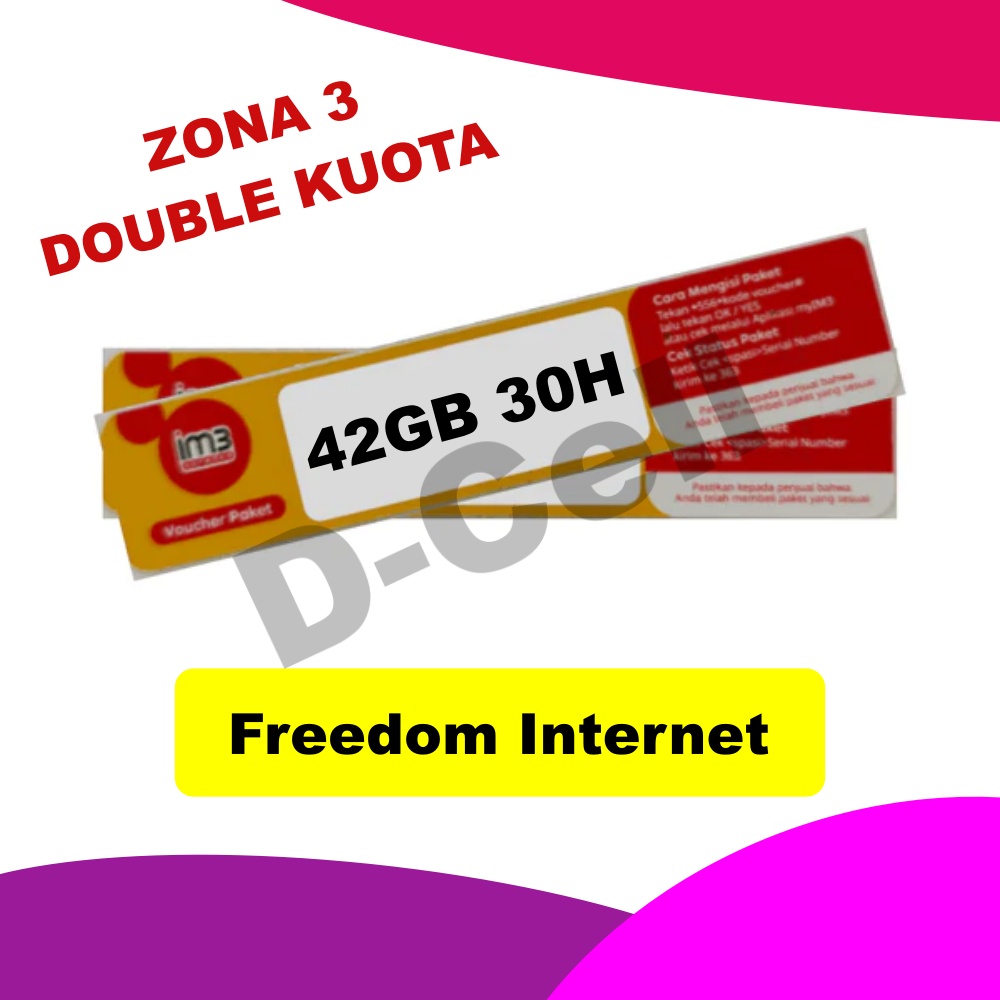 Voucher Indosat 42GB 30Hari Sumatera