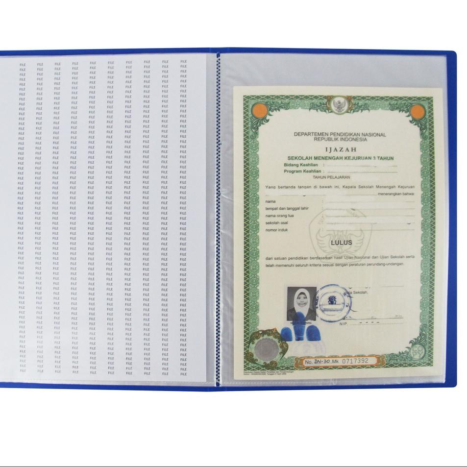 

Garansi Resmi Dokumen Keeper / Clear Holder / Document Keeper / Display Book EAGLE A4 / F4 100 Pocket