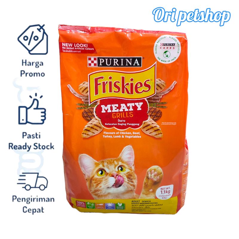 PURINA FRISKIES adult meaty grills 1,1 kg cat food friskies meaty grills