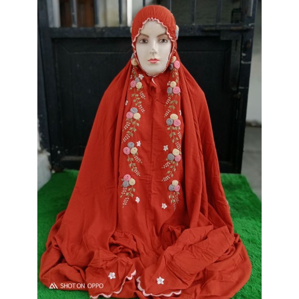 Mukena Terusan Rayon Tile Dewasa
