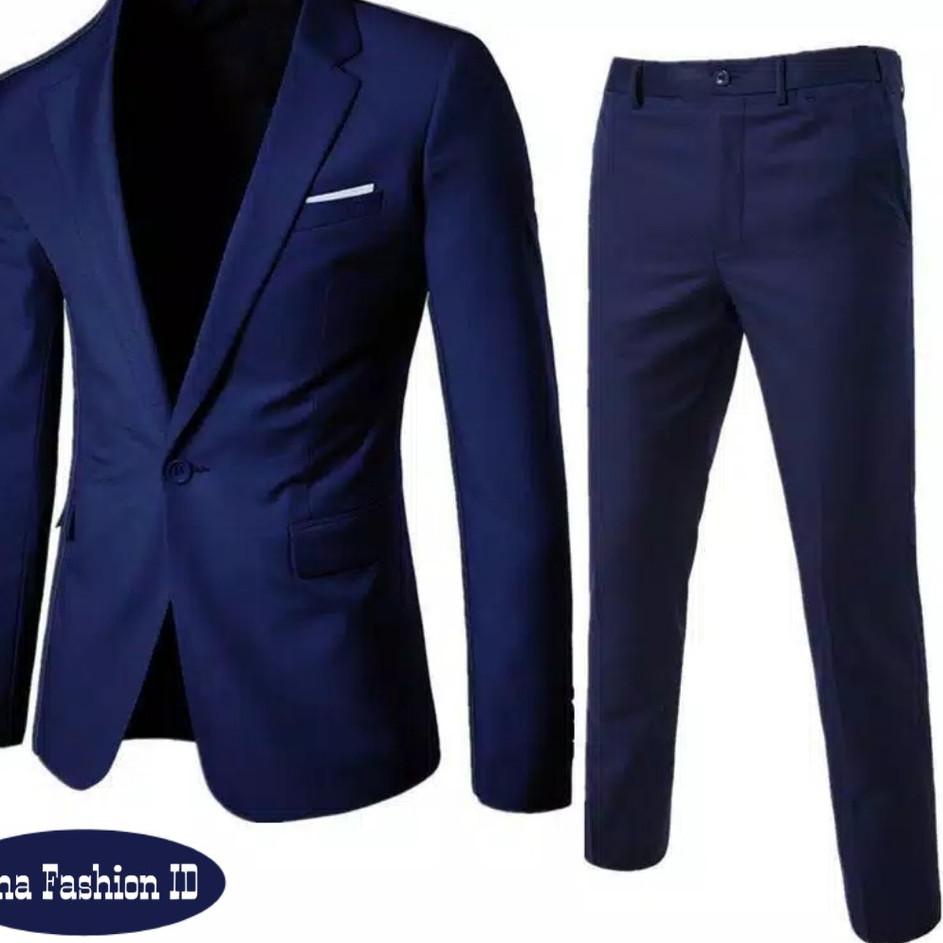 Pesan disini--1Set Jas Pernikahan Pengantin Pria Warna HITAM - NAVY - MAROON - ABU