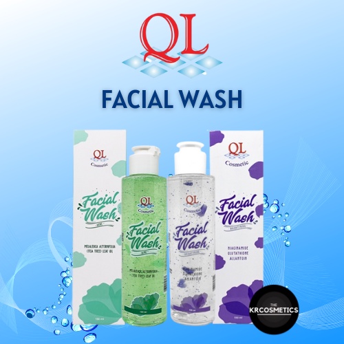 QL Facial Wash Brightening I Sabun Wajah jerawat anti acne 150 ml