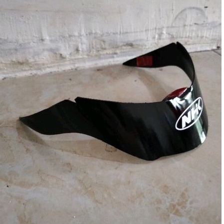 spoiler helm NHK r6 hitam glossy