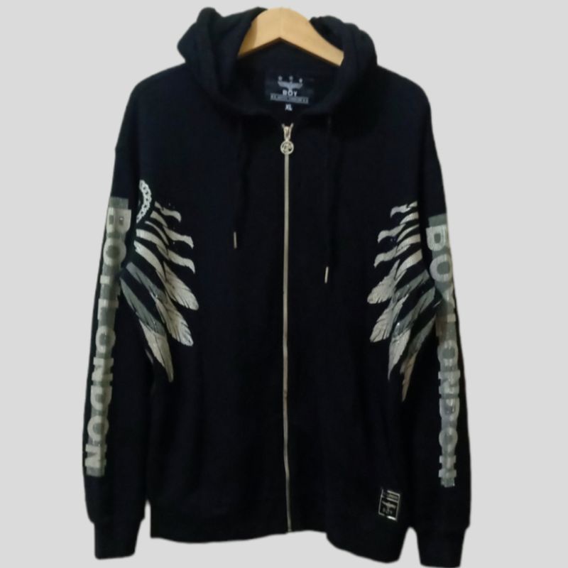 Hoodie Zipper Boy London Swarovski