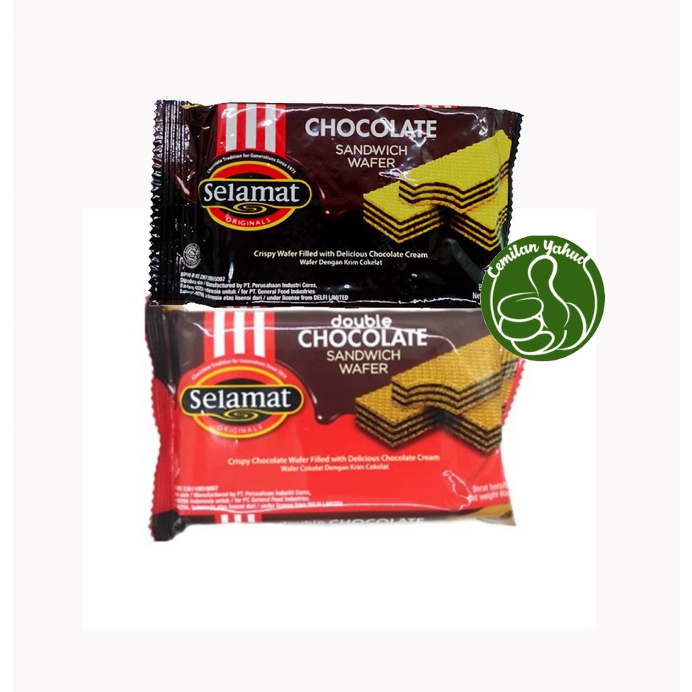 

Selamat Wafer 45gr - Original Chocolate / Double Chocolate