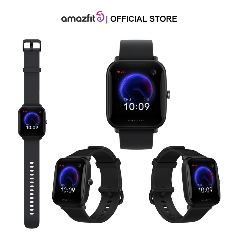 Amazfit Bip U Pro Smartwatch 1.43&quot; Touch Screen, GPS 60+ Sports Modes  jam tangan with SpO2, 5 ATM Waterproof, Heart Rate Sleep Monitor