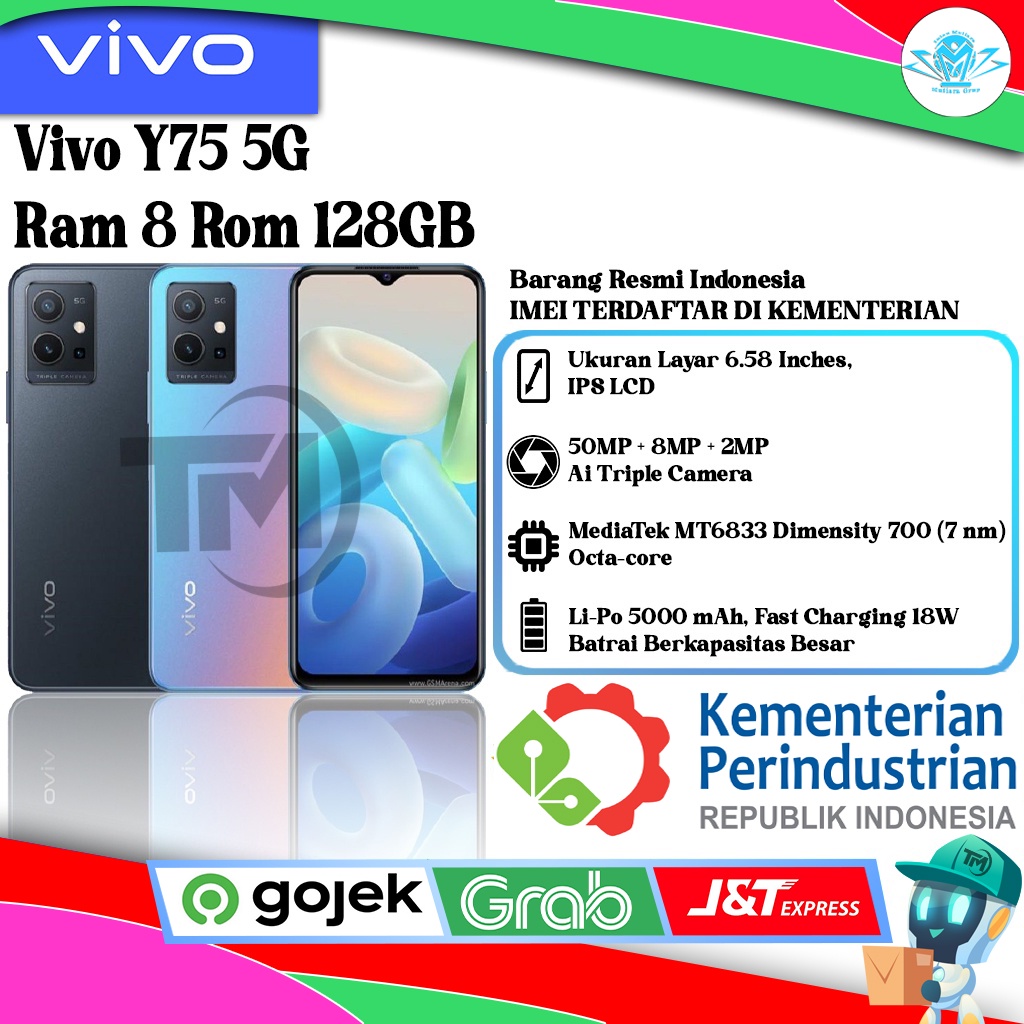 Vivo Y75 5G Ram 8 Rom 128GB