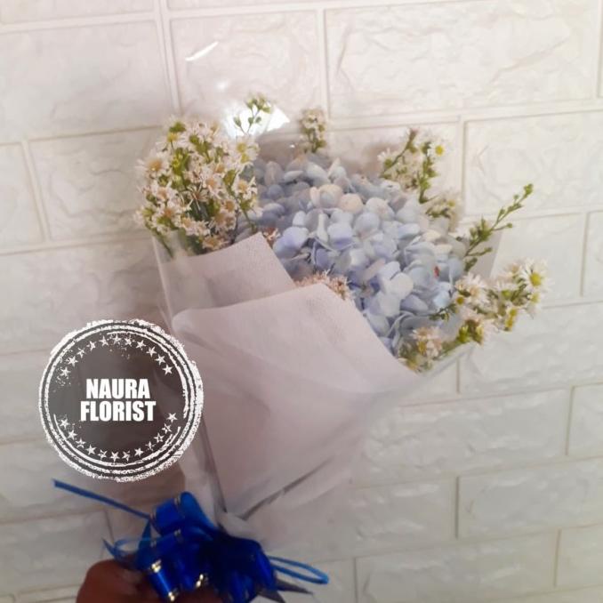 Bucket Bunga Hortensia Pikok/Bunga Asli/ Bunga Ultah/Bucket Pikok