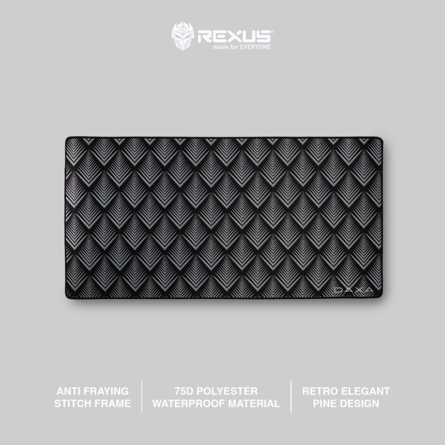 Rexus Mousepad Gaming Daxa Retro Pine Silver Mousemat Cloth XL daxa retro premium