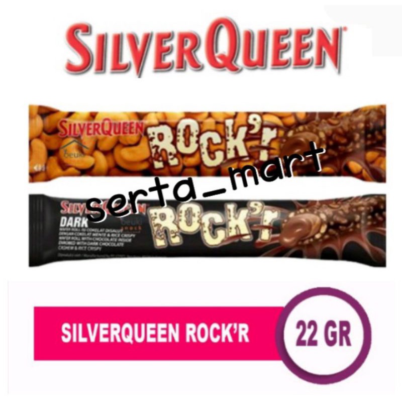 

Silverqueen Rocker 22gr - Rockr Milk / Rock'r Dark - Wafer Cokelat