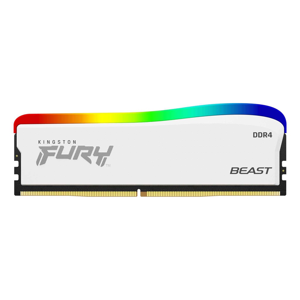 RAM Kingston Fury Beast RGB 16GB KIT DDR4 3200 (8GBx2) WHITE EDITION