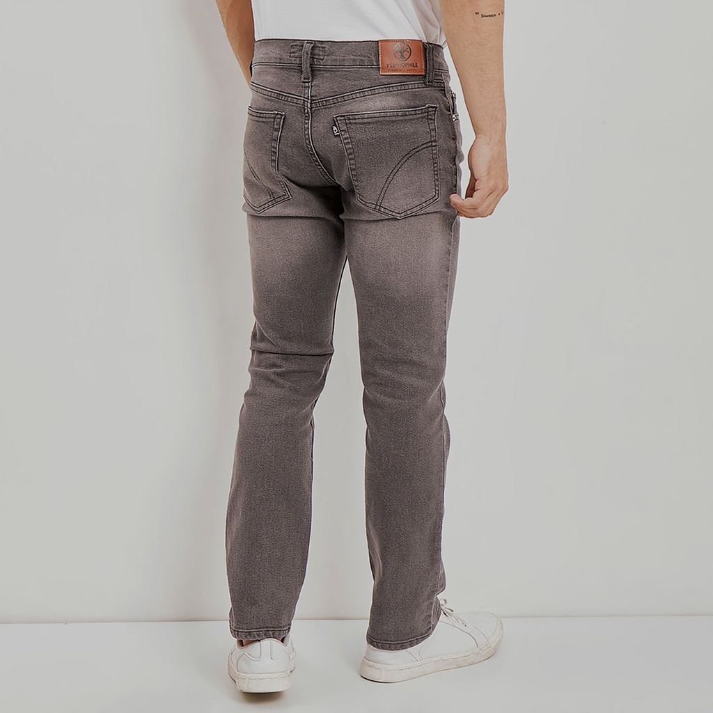 Plvuiophile - Celana panjang denim slimfit - Stone Grey