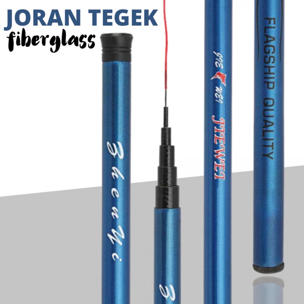 Joran Pancing Tegek Pole Fiberglass JIEWEI Fishing Rod