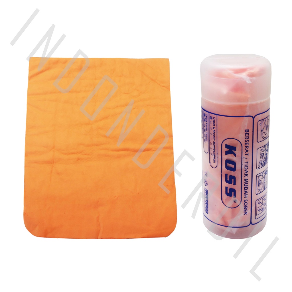 Lap Kanebo Tebal-High Quality-Daya Serap Tinggi Serbaguna-Serba Guna 43x20 Warna Random Merk KOSS
