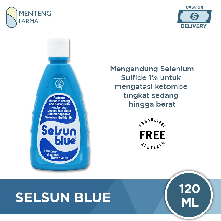 Selsun Blue Shampoo 120 ML - Sampo Anti Ketombe / Jamur Kulit Kepala