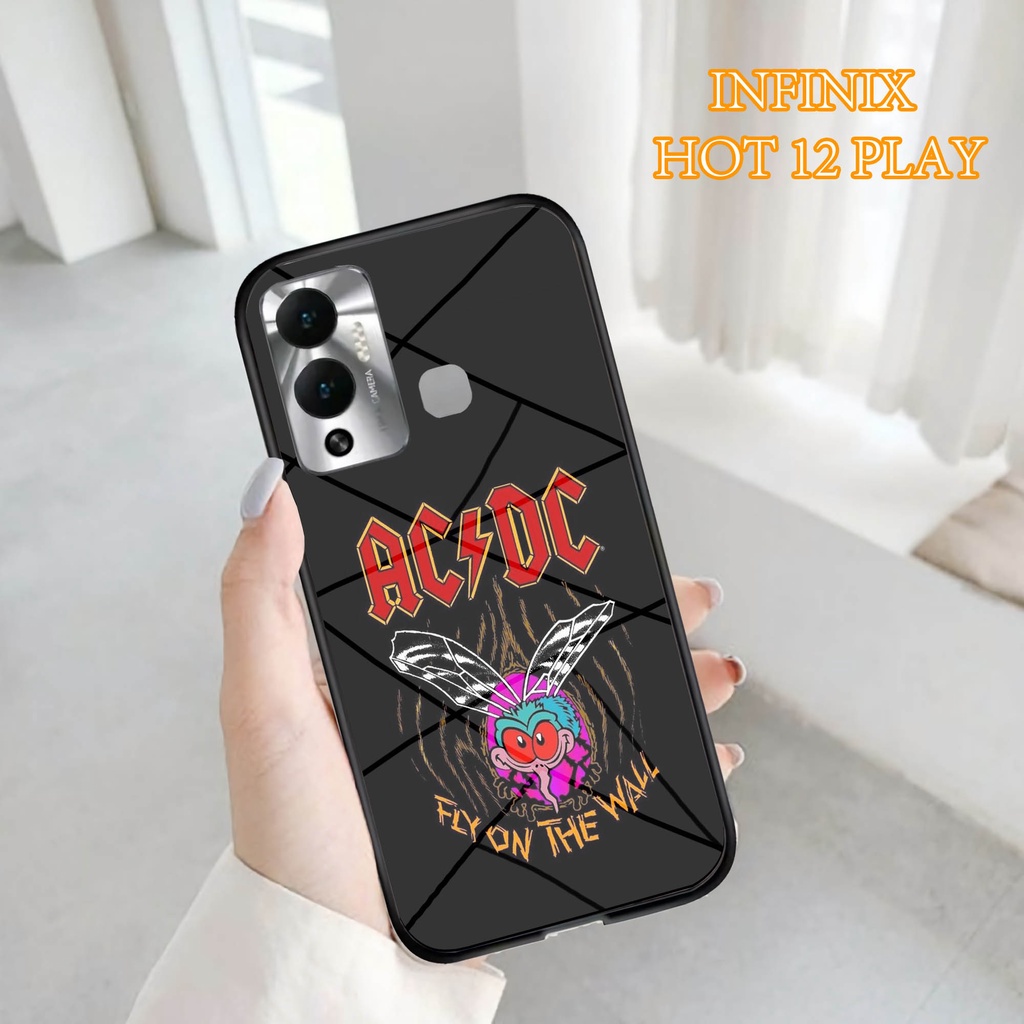 Softcase Glass Kaca INFINIX HOT 12 PLAY - Case Handphone  INFINIX HOT 12 PLAY [T74]