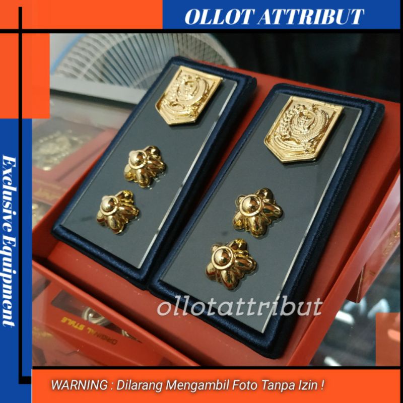 PANGKAT LURAH PDH LOGO KEMENDAGRI TERBARU LIS BIRU NAVY MIKA BENING