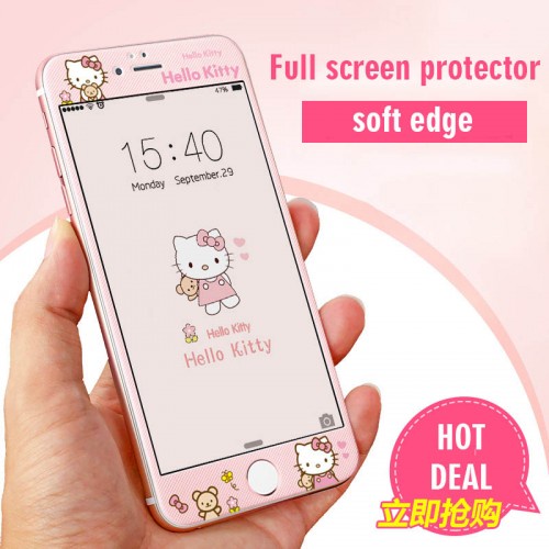 Screen Guard Tempered Glass Cartoon Advan G9 Nasa Pro (Pink)