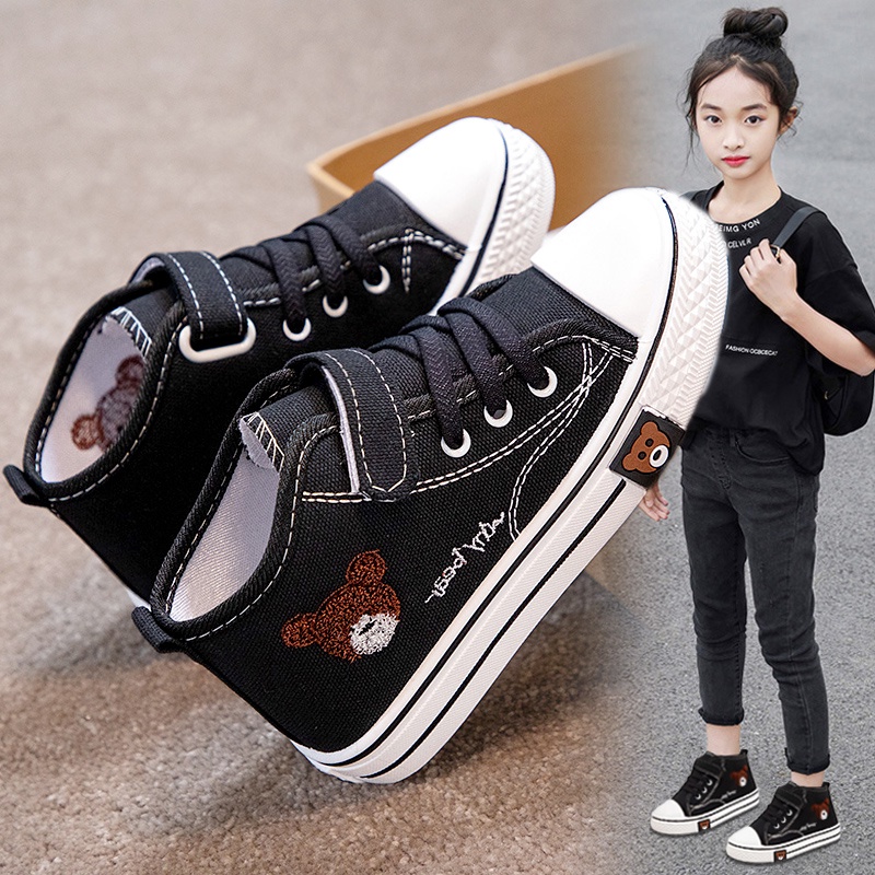 sepatu boots bots bot anak cewek perempuan warna hitam / sepatu sekolah anak perempuan warna hitam /
