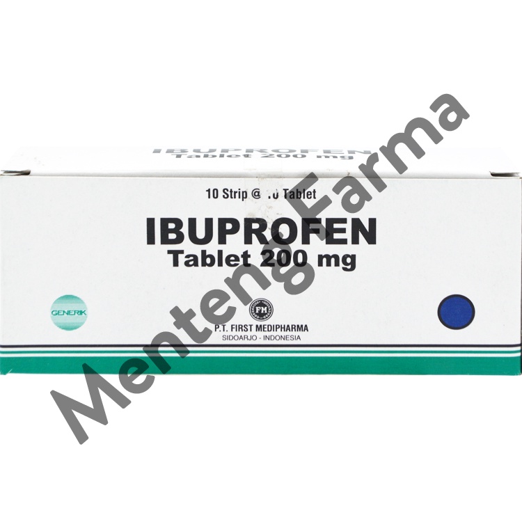 Ibuprofen 200 Mg Strip 10 Tablet - Pereda Nyeri Ringan dan Sedang