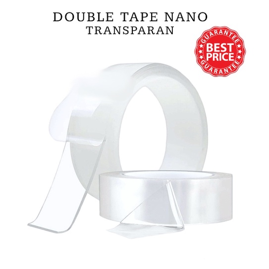 

DOUBLE TAPE NANO BENING TRANPARAN 1M 2M / NANO TAPE 1 METER / DOUBLE TAPE AJAIB ISOLASI BENING / TEMPELAN SERBAGUNA