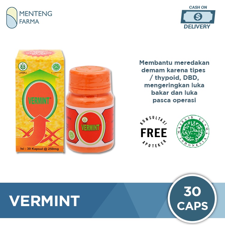 Vermint 30 Kapsul - Obat Demam Tipes dan DBD