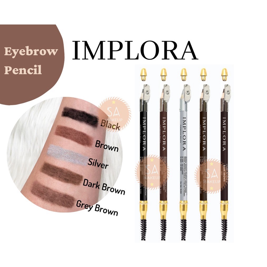 [DEASHOP] IMPLORA EYEBROW PENSIL 2.5 GRAM - SOFT BROW - PENSIL ALIS IMPLORA - PENCIL ALIS SERUT RAUT