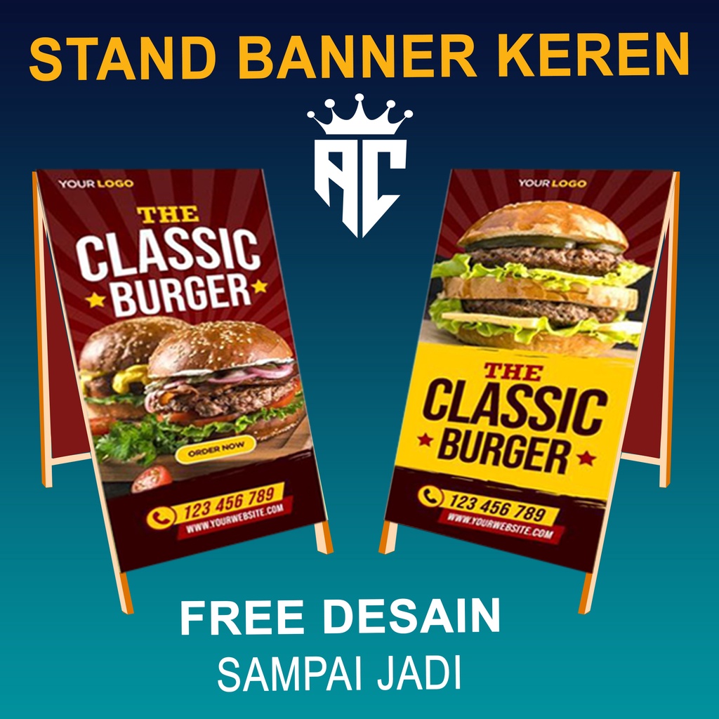 BANNER KAYU PAJANGAN / X BANNER KAYU