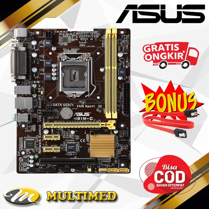 Motherboard Soket 1150 H81 Ddr3 Merk ASUS