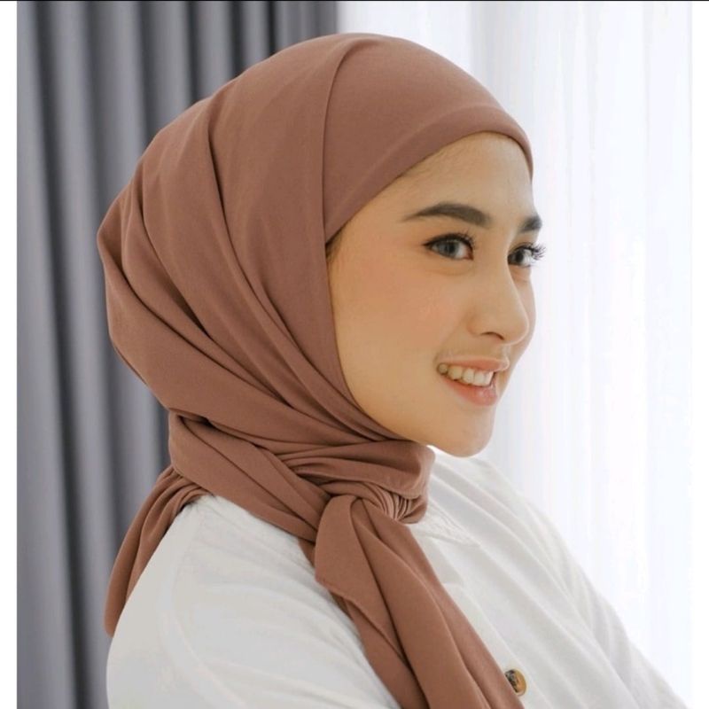 HIJAB SEGIEMPAT INSTAN PLUS INNER 2IN1 / HIJAB  SEGITIGA / JILBAB INSTAN INNER 2IN1 2 LAYER