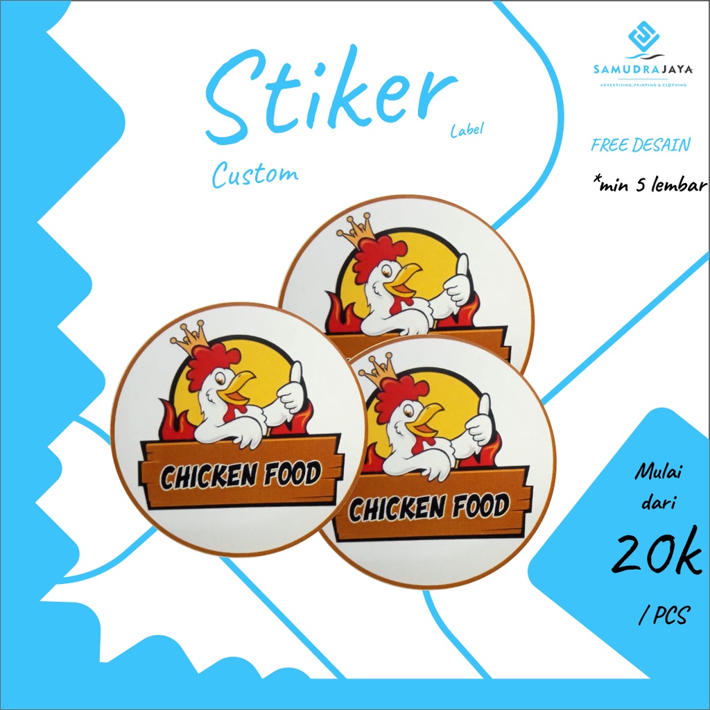 

CETAK STICKER LABEL MAKANAN CUSTOM HARGA MURAH