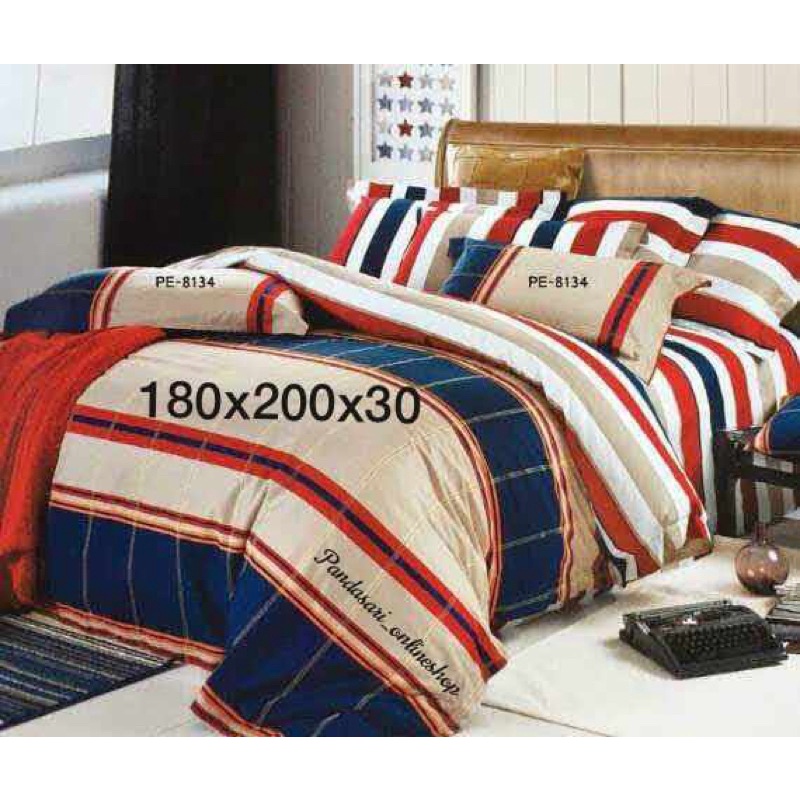 SPREI KATUN JEPANG PREMIUM / KATUN JEPANG REAKTIF 180cm x200cm x30cm