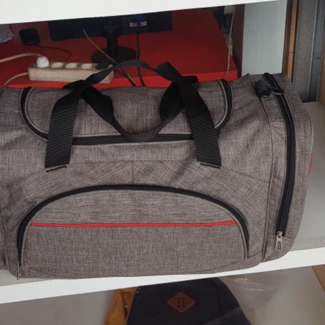 SALE✅Tas pakaian tas travel jumbo hitam tas Tas Olahraga Koper Nilon Tahan Air Tas Luar Ruangan Tas 