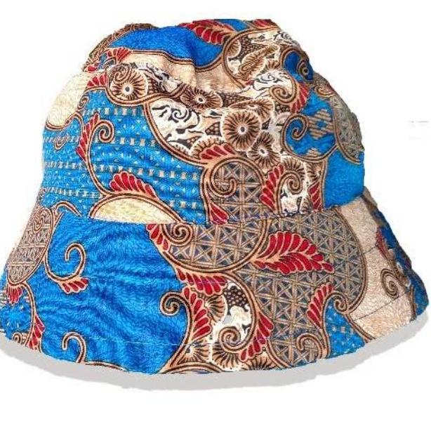 KPH.18Oc22ᵂ– Bucket Hat Batik Jogja Topi Batik Bolak Balik Topi pantai